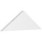 Ekena Millwork Saratoga Architectural Grade PVC Gable Bracket, 36"W x 12"H x 2"D x 6"F, 8/12 Pitch GBP036X12X0206SAR00 - alternate 1